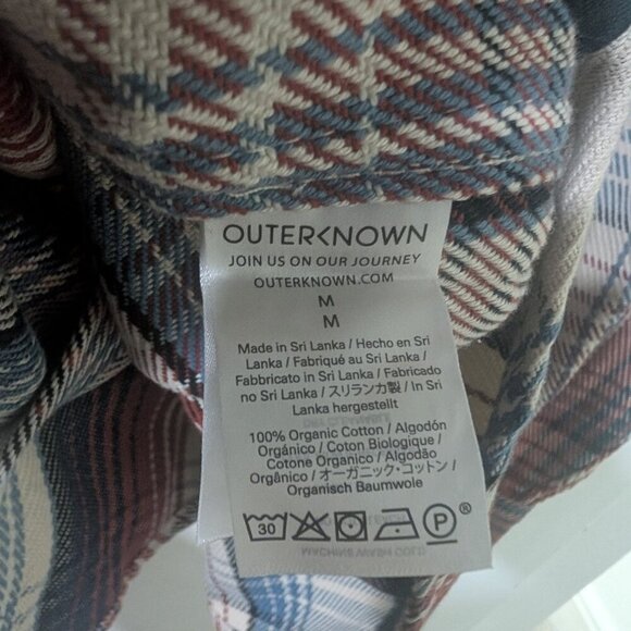 Outerknown | Blanket Shirt In Henna Rouge Plaid - Picture 9 of 12